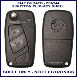 Fiat Ducato ZFA244 2002-2007 3 button flip key replacement casing