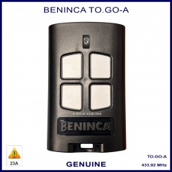 Beninca TOGO A genuine 4 button black & white gate remote