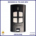 Beninca TOGO WV genuine 4 button black & white gate remote