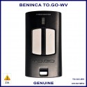 Beninca TOGO2 WV genuine 2 button black & white gate remote