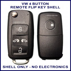 VW Caravelle Multivan & Transporter aftermarket 4 button flip key shell replacement