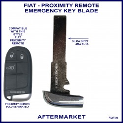 Fiat JMA FI-16 & Silca SIP22 compatible aftermarkt proximity remote emergency key blade