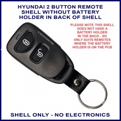Hyundai Santa Fe or Tucson 2 button remote shell only