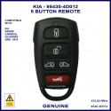 KIA Grand Carnival VQ petrol model genuine 5 button remote fob 95430-4D012