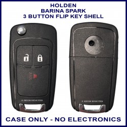 Holden Barina Spark 2010 - 2015 replacement flip key casing with DW04 key blade