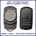 ATA PTX-6V1 4 grey button black garage remote replacement shell ONLY