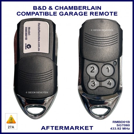B&D Chamberlain 059120 059116 4335A alternative remote RMDB01B