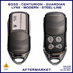 Boss Guardian Centurion Steel Line alternative garage door remote control RSL02B