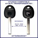 Hyundai & Kia compatible Silca KIA9TE & JMA HY-20 transponder key blank