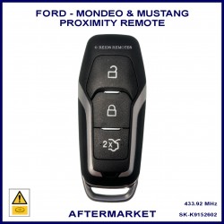 Ford Mustang & Mondeo 3 button smart proximity remote key FR3Z 15K601 D