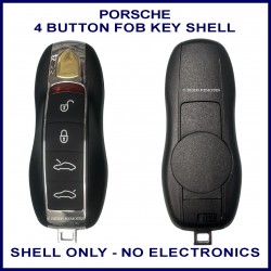 Porsche Cayman or Panamera replacement 4 button fob key shell