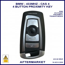 BMW 5 6 7 series & X3 F Chassis 2009 - 2013 4 button 433.92 MHz 9226937-02 CAS-4 smart key