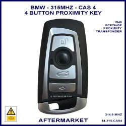 BMW 2 3 4 5 6 7 series & X3 X4 F Chassis 2009 - 2018 4 button 315 MHz 9254891 CAS-4 smart key