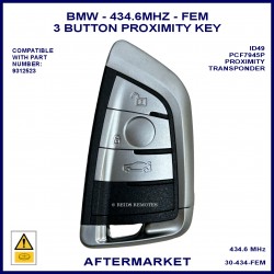 BMW 2 & 5 series & X5 F Chassis 2013 - 2018 3 button 434 MHz 9312523 FEM smart key