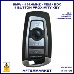 BMW 5 6 7 series & X3 F Chassis 2009 - 2013 4 button 434.6 MHz FEM smart key