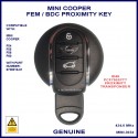 Mini Cooper 2014 - 2018 F-Chassis F54 F55 F56 F57 F60 3 button proximity smart remote