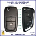 Holden VE Commodore 2006 - 2013 aftermarket 3 button remote flip key