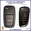 Holden VE Commodore 2006 - 2013 aftermarket 3 button remote flip key