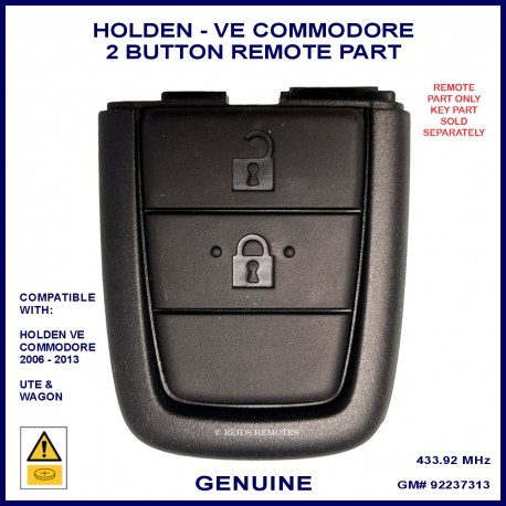 Holden VE Commodore 2006 - 2013 genuine 2 button flip key remote part
