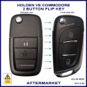 Holden VE Commodore 2006 - 2013 aftermarket 2 button remote flip key