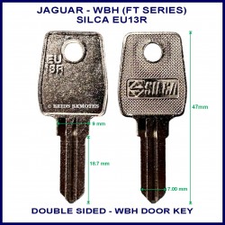 Aston Martin British Leyland Jaguar Land Rover WBH compatible Silca EU13R metal door key