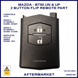 Mazda BT50 UN & UP models - 2 button flip key remote part