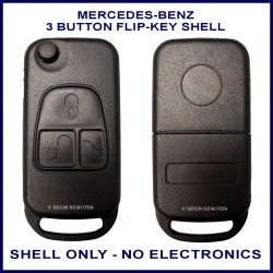 Mercedes 3 button flip key case with HU64 key blade
