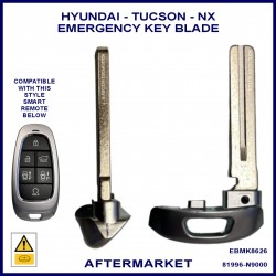 Hyundai 81996-N9000 emergency key blade for smart proximity key
