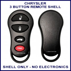 Chrysler 3 button replacement remote case with panic button