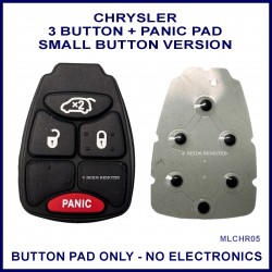 Chrysler 4 button remote key button pad only - small button version