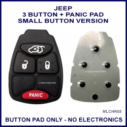 Jeep 4 button remote key button pad only - small button version