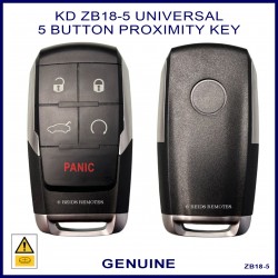 Dodge style ZB18-5 aftermarket 5 button proximity key suits 100s of cars