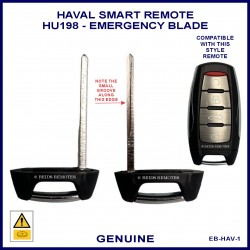 Haval HU198 proximity remote - emergency key blade