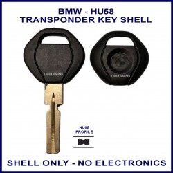 BMW 3 5 7 series, M3 X3 X5 Z3 & Z4 E30 E31 E32 E34 E36 E38 E39 E46 transponder key shell - no electronics