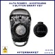 Image shows where the battery is located in the back of this Alfa Romeo proximity remote