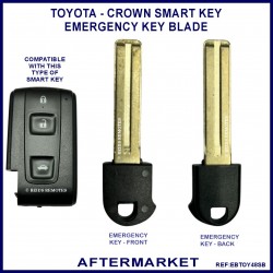 Toyota Crown 2003-2008 slot key emergency key blade