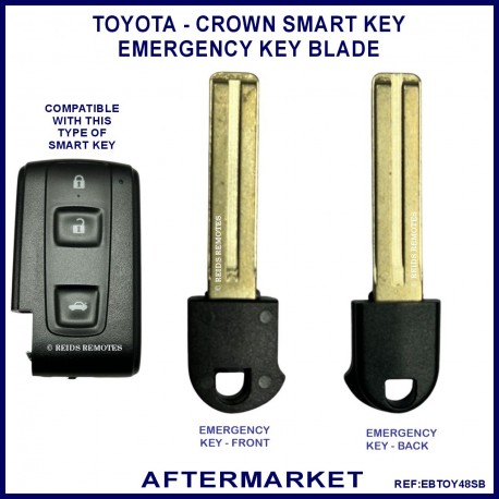 Toyota Crown 2003-2008 slot key emergency key blade