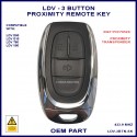 LDV T60 2017 onward 3 button OEM smart proximity remote key