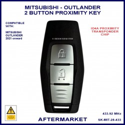 Mitsubishi Outlander 2021-2024 2 button smart proximity remote key