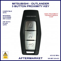Mitsubishi Outlander 2021-2024 3 button smart proximity remote key