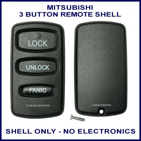 Mitsubishi 3 button remote replacement shell ONLY