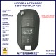 Peugeot 308 508 3008 Expert & Partner 3 button ID4A flip key