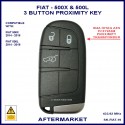 Fiat 500X & 500L 2014-2018 3 button ID4A HITAG-AES keyless go 433 MHz ASK