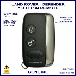 Land Rover Defender 5E0U30457-AH genuine 2 button smart remote