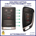 Holden Captiva CG series 3 button aftermarket smart key remote 95137227