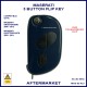 Maserati Granturismo & Quatroporte 3 button blue flip key with ID48 transponder