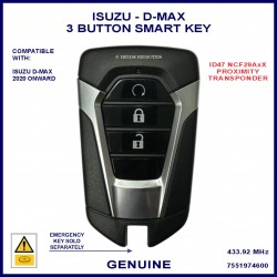 Isuzu D-MAX 2020 onward 3 button proximity key