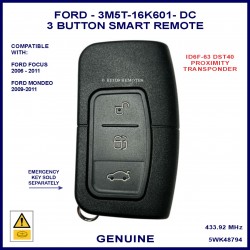 Ford Focus & Mondeo OEM proximity key 3M5T-15K601-DC
