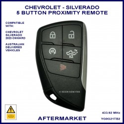 Chevrolet Silverado 2022 onward GM-95712426 5 button proximity key