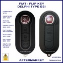 Fiat 500 Panda Punto & Qubo 3 button remote flip key for Delphi BSI